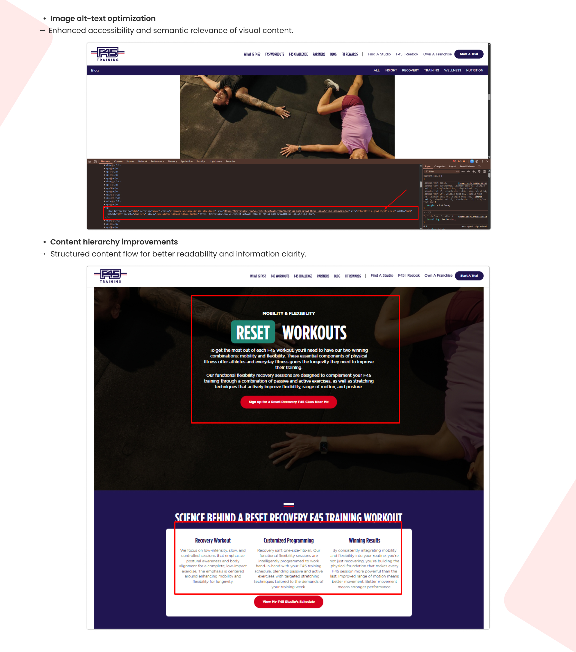 F45 Training SEO & AI Search Growth Case Study | Page 5