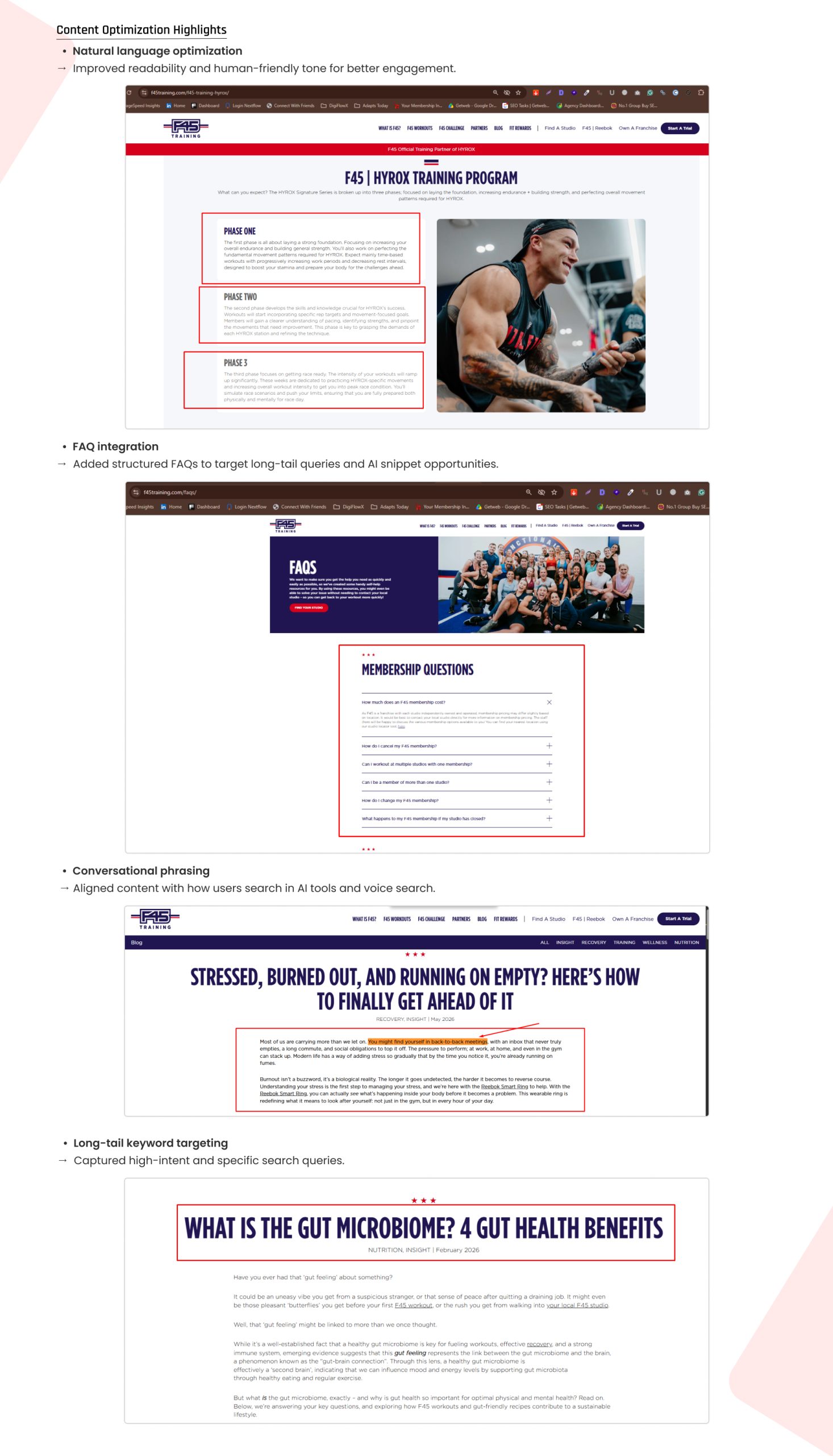 F45 Training SEO & AI Search Growth Case Study | Page 9