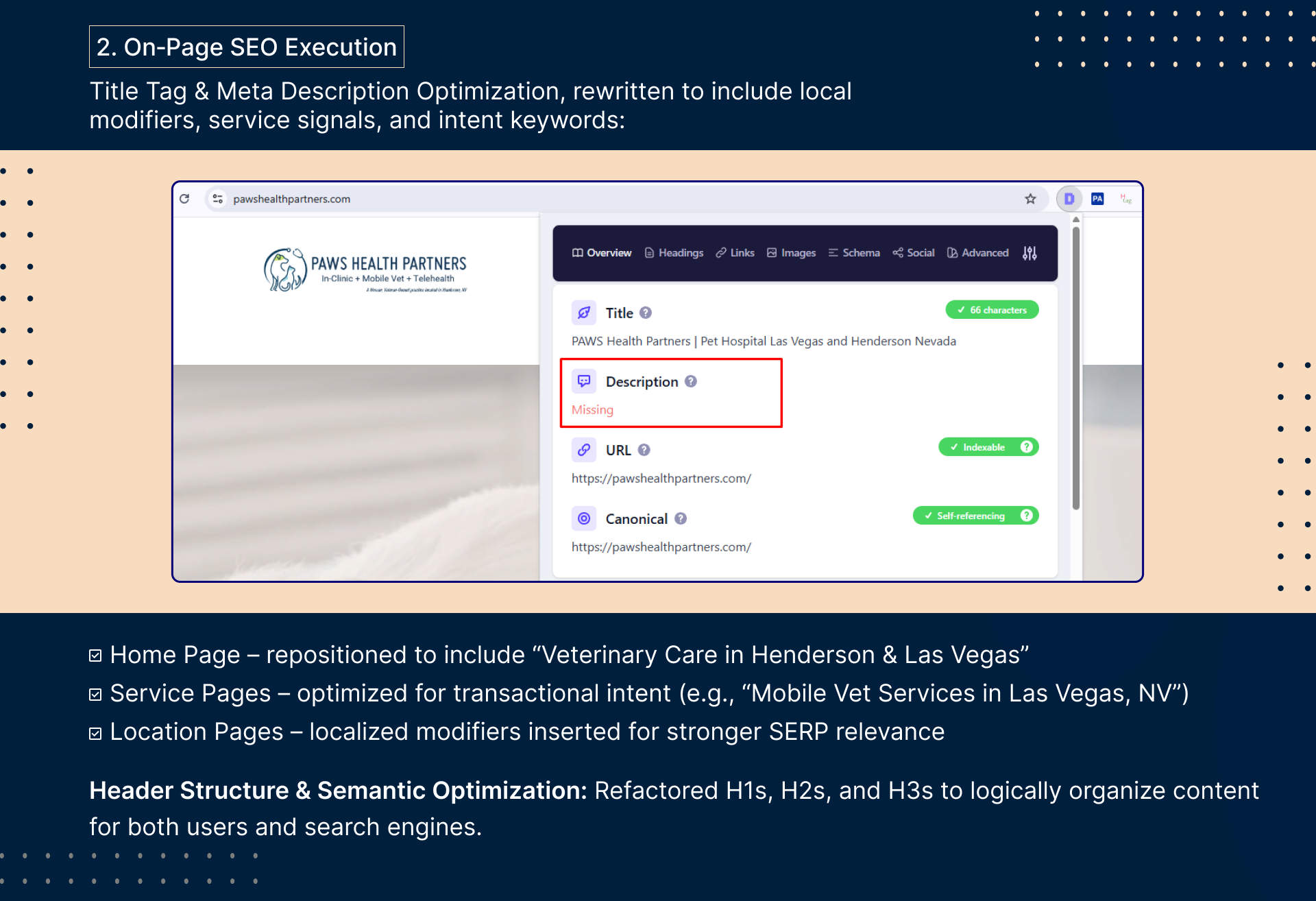 Veterinary SEO & AI Search Case Study | Page 4